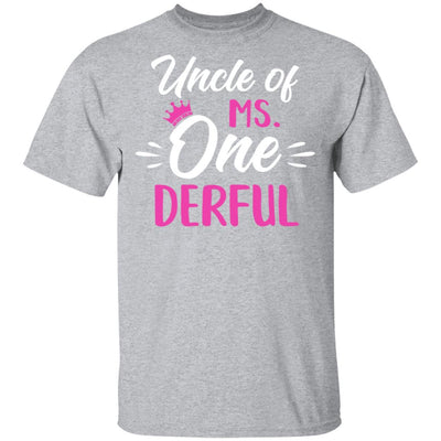 Uncle Of Ms Onederful 1st Birthday Party Costumes Gifts-T-Shirt & Hoodie-Classic T-Shirt-Sport Grey