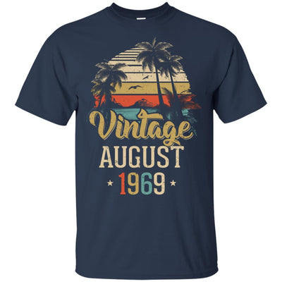 Retro Classic Vintage August 1969 52th Birthday Gift-T-Shirt & Hoodie-Classic T-Shirt-Navy