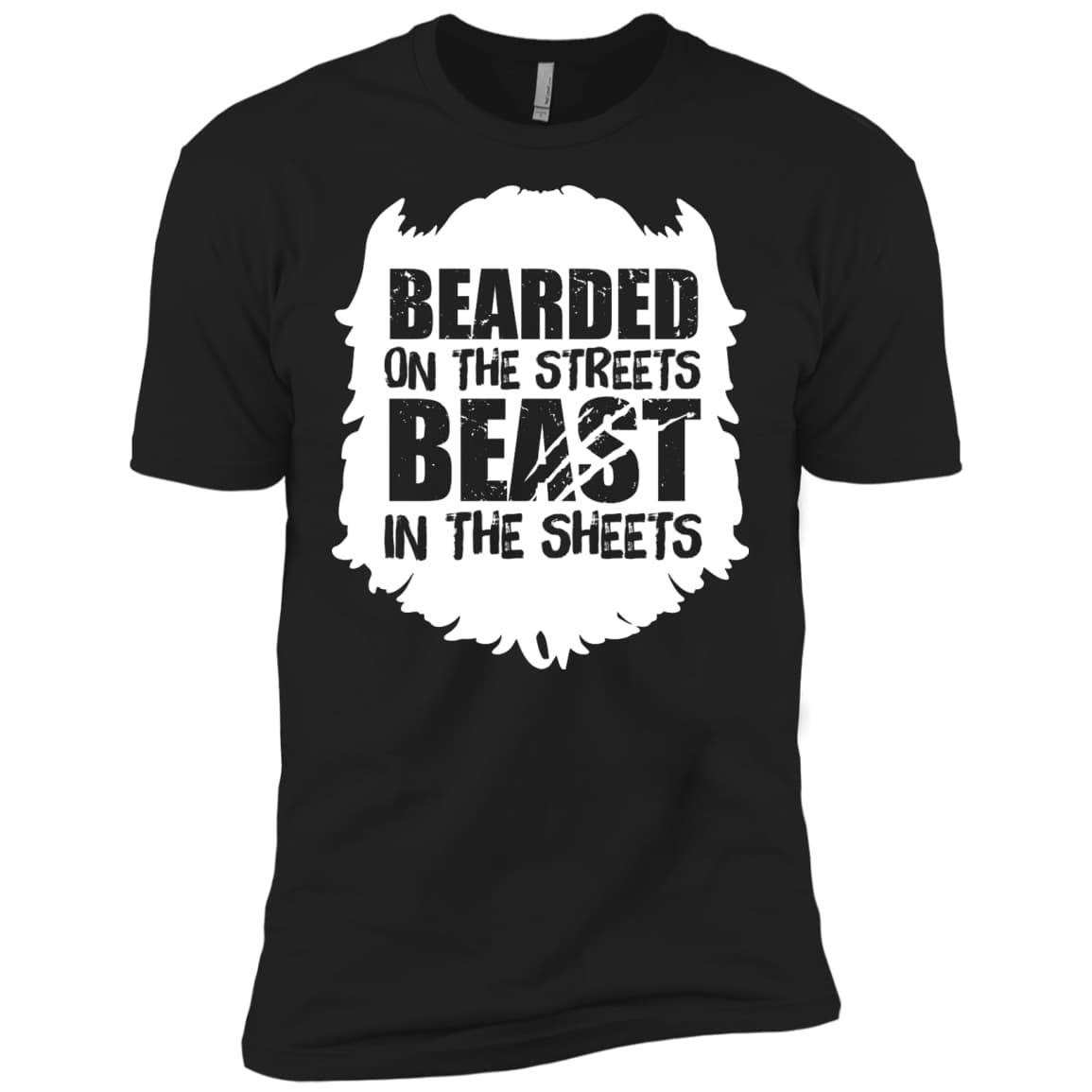 Bearded On The Streets Beast In The Sheets-T-Shirt & Hoodie-Premium T-Shirt-Black