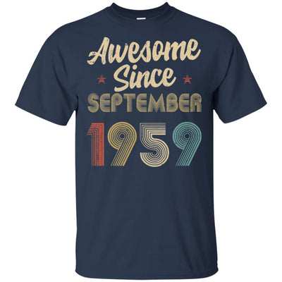 Awesome Since September 1959 Vintage 62th Birthday Gifts-T-Shirt & Hoodie-Classic T-Shirt-Navy