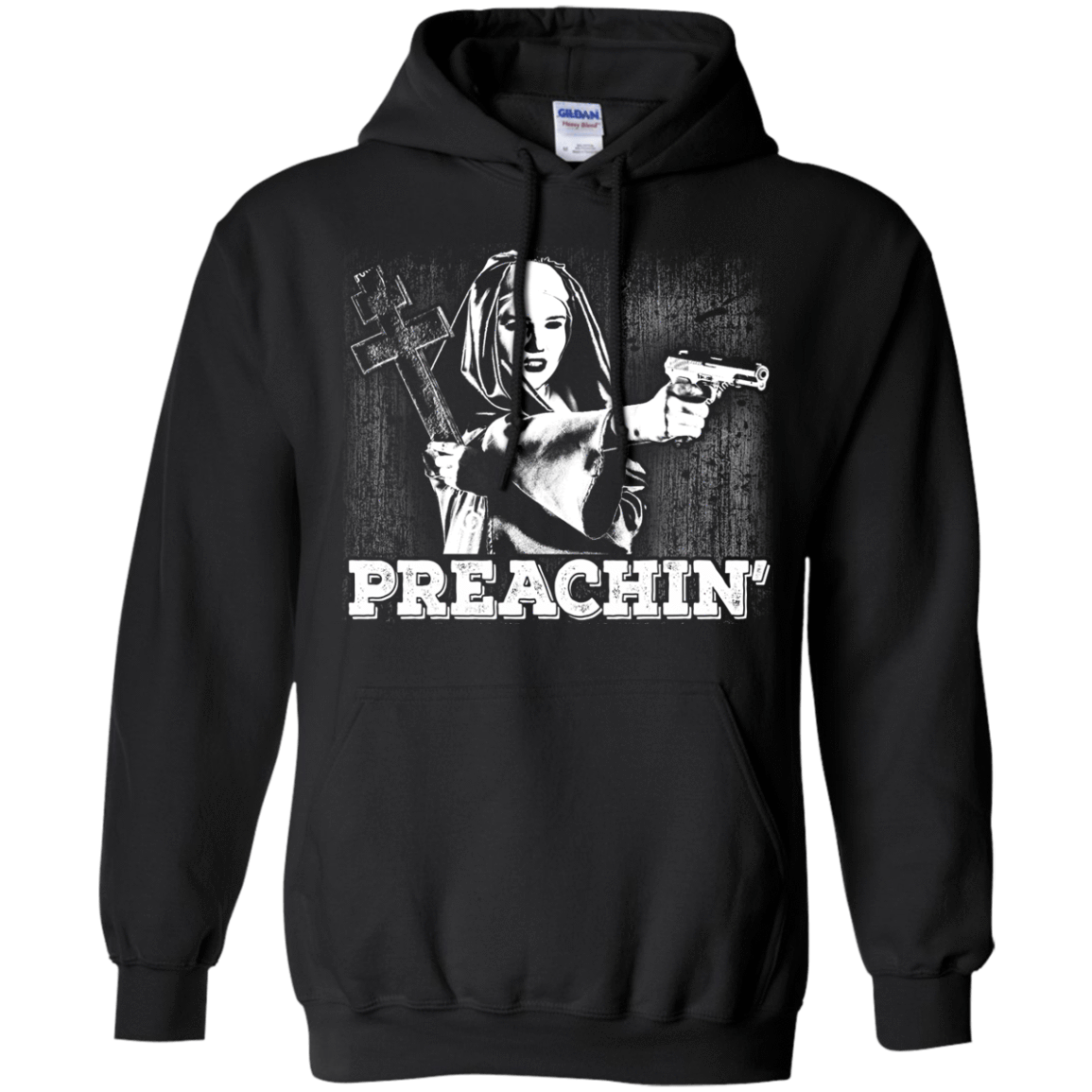 Preachin'-T-Shirt & Hoodie-Pullover Hoodie-Black