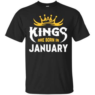 Kings Are Born In January-T-Shirt & Hoodie-Classic T-Shirt-Black