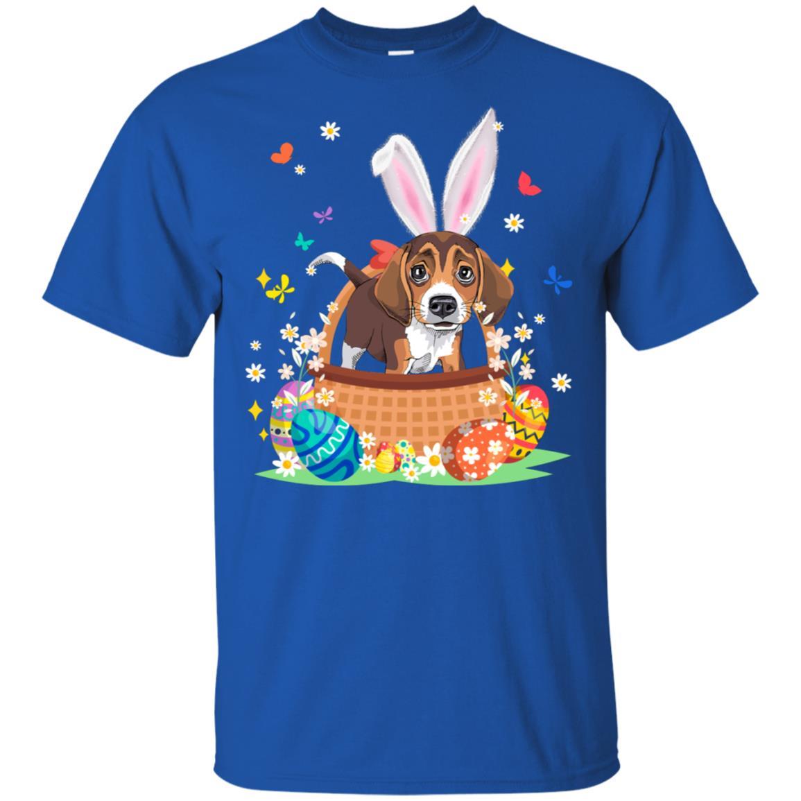 Beagle Bunny Hat Rabbit Easter Eggs-T-Shirt & Hoodie-Classic T-Shirt-Royal