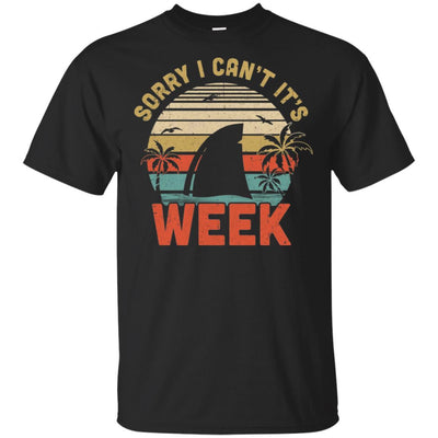 Vintage Sorry I Can't For Shark Lover-T-Shirt & Hoodie-Classic T-Shirt-Black