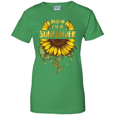Trust Me I'm A Sunflower For Girls-T-Shirt & Tank Top-Women's T-Shirt-Irish Green