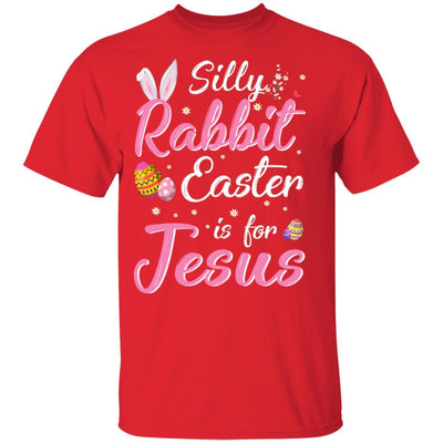Cute Silly Rabbit Easter Is For Jesus Christians Gift Youth-Youth Shirt-Youth T-Shirt-Red