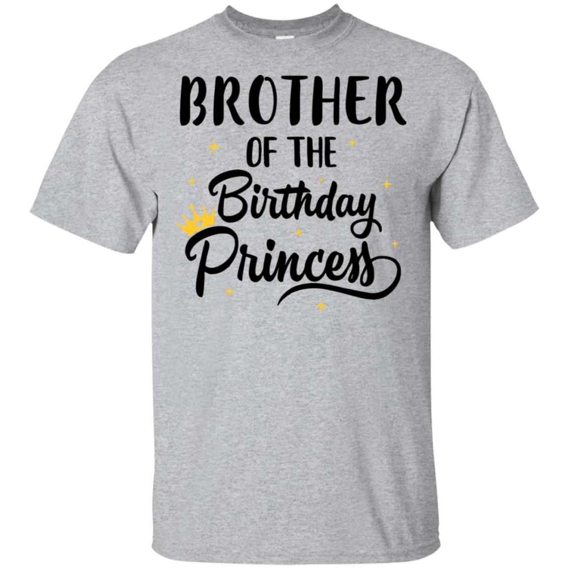 Brother Of The Birthday Princess Matching Family Party-T-Shirt & Hoodie-Classic T-Shirt-Sport Grey