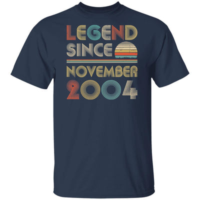 Legend Since November 2004 Vintage 17th Birthday Gifts-T-Shirt & Hoodie-Classic T-Shirt-Navy