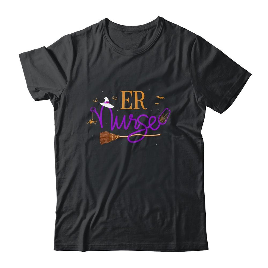 ER Nurse Halloween Costume Nursing-T-Shirt & Hoodie-Classic T-Shirt-Black