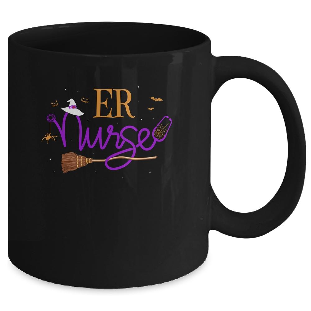 ER Nurse Halloween Costume Nursing Mug-Coffee Mug-Mug-Black