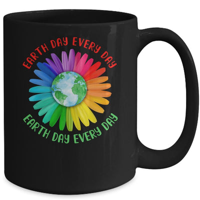 Earth Day Every Day Hippie Tie Dye Sunflower Mug-Coffee Mug-