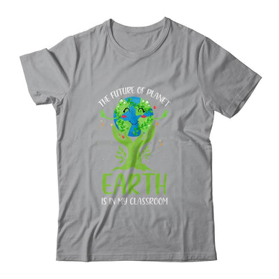 Earth Day Future Classroom Funny Teachers-T-Shirt & Hoodie-Classic T-Shirt-Sport Grey