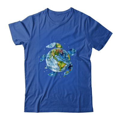 Earth Day Restore Earth Sea Turtle Art Save The Planet-T-Shirt & Tank Top-Classic T-Shirt-Royal