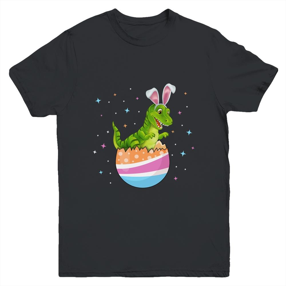 Easter Dinosaur Funny T Rex Bunny Egg Cute Boys Girls Kids Youth
