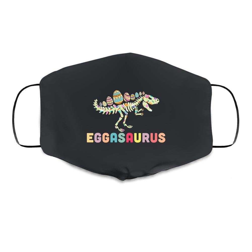 Eggasaurus Stegosaurus Egg Dinosaur Happy Easter Day Cloth Face Mask
