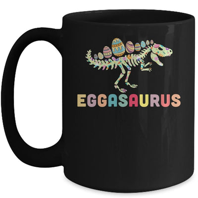 Eggasaurus Stegosaurus Egg Dinosaur Happy Easter Day Mug-Coffee Mug-Mug-Black