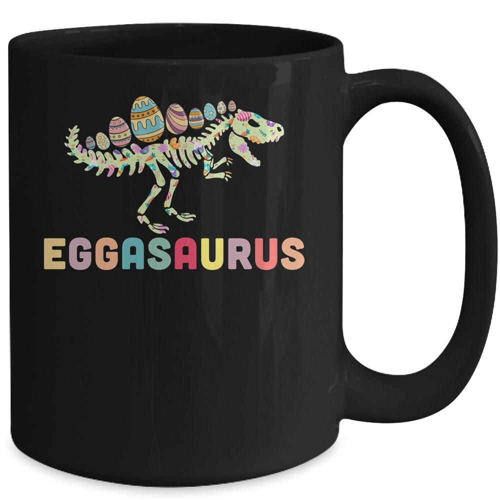 Eggasaurus Stegosaurus Egg Dinosaur Happy Easter Day Mug-Coffee Mug-