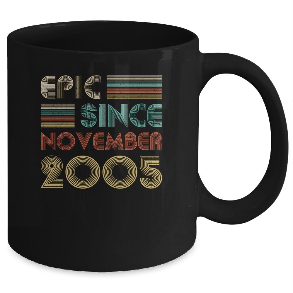 Epic Since November 2005 15th Birthday Gift 15 Yrs Old Mug-Coffee Mug-Mug-Black