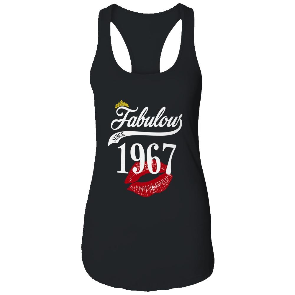 Fabulous Since 1967 Chapter 54 Birthday Gifts Tees-T-Shirt & Tank Top-Women's Ideal Racerback Tank-Black