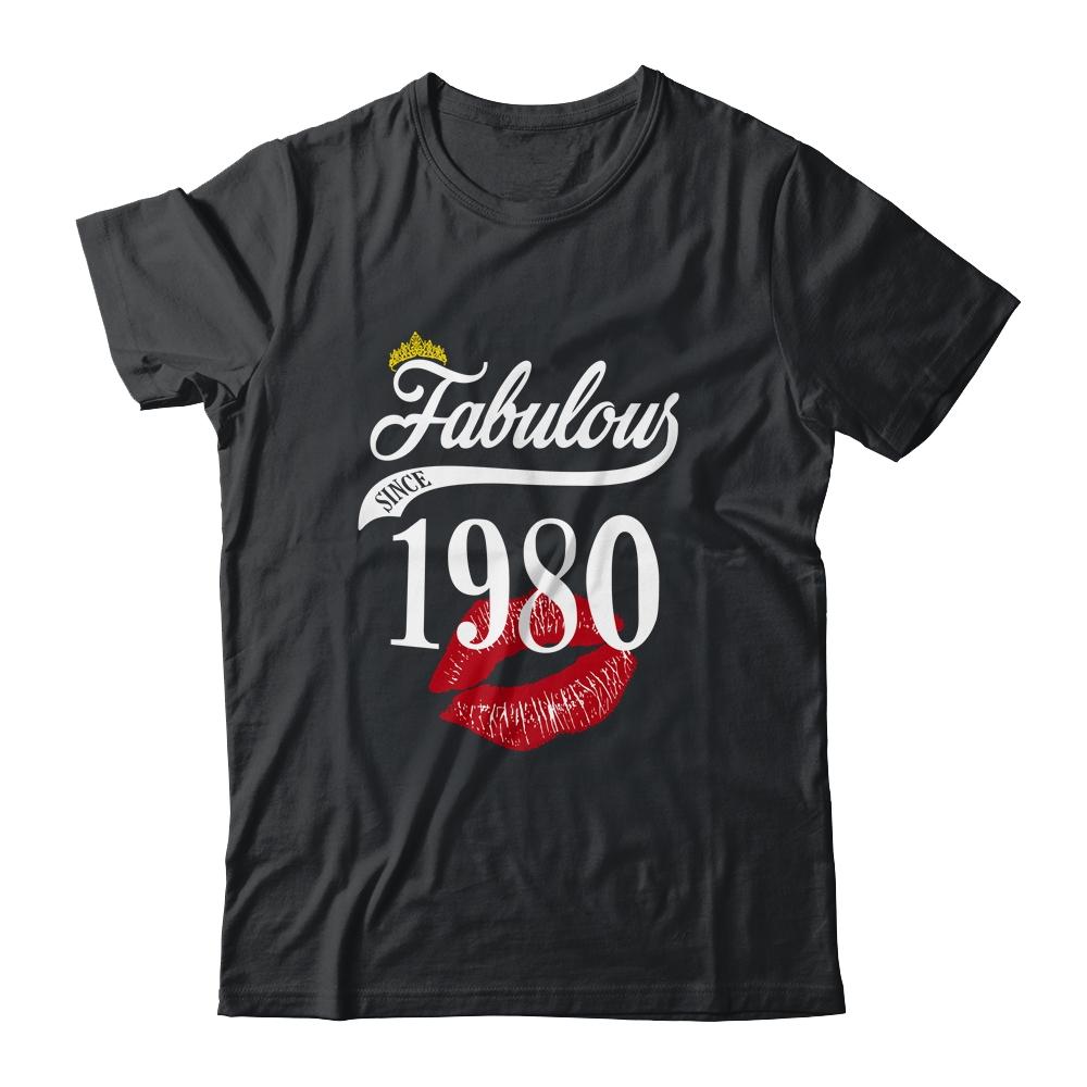 Fabulous Since 1980 Chapter 41 Birthday Gifts Tees-T-Shirt & Tank Top-Classic T-Shirt-Black