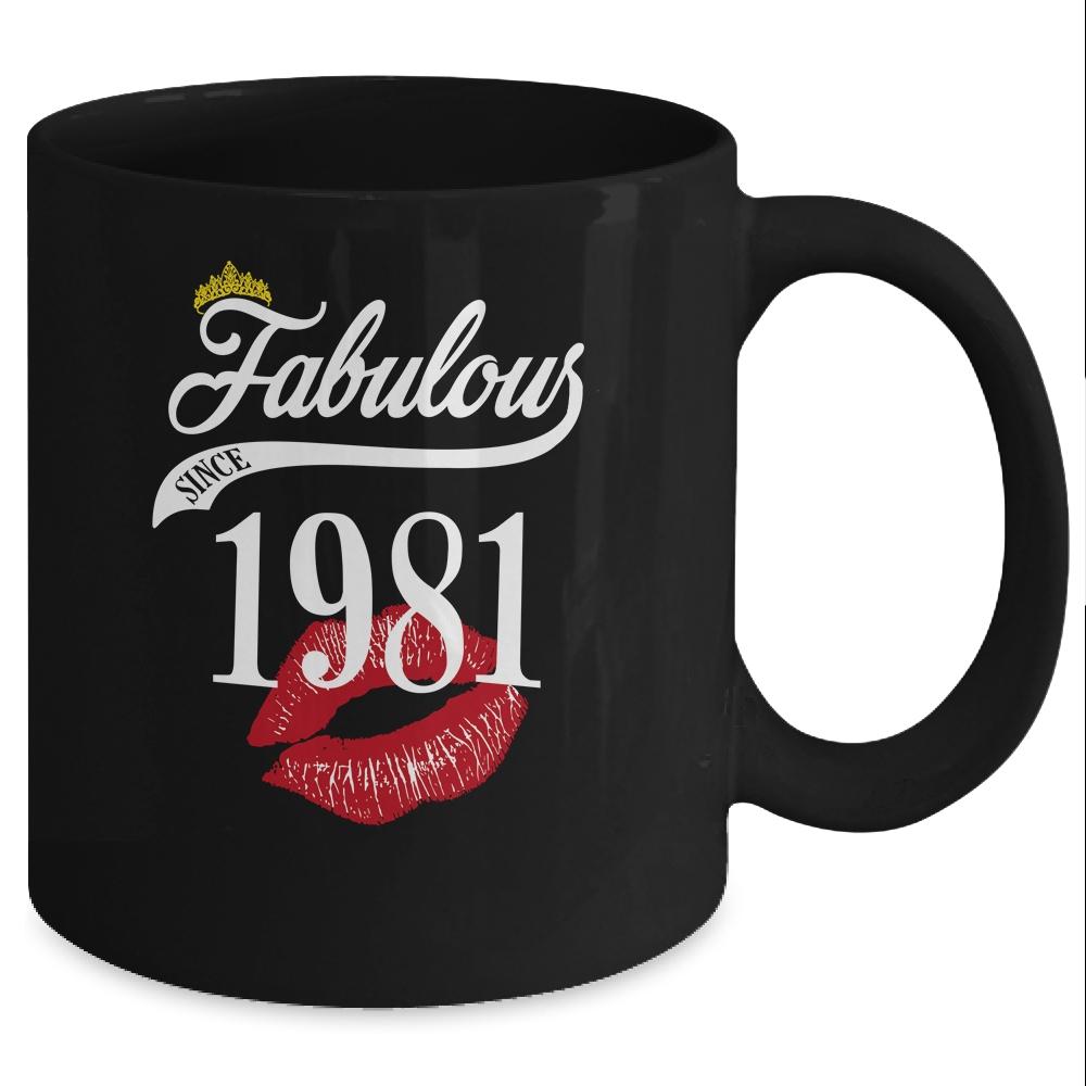 Fabulous Since 1981 Chapter 40 Birthday Gifts Tees Mug-Coffee Mug-Mug-Black