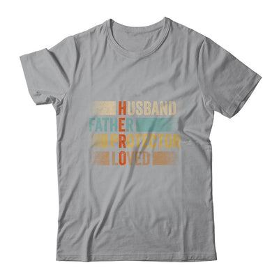 Father's Day Husband Father Protector Loved Hero Dad-T-Shirt & Hoodie-Classic T-Shirt-Sport Grey
