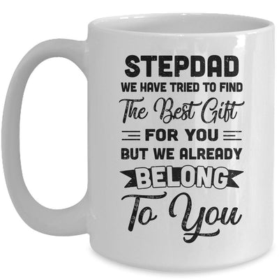 Fathers Day Stepdad From Daughter Son Wife For Bonus Dad Mug-Coffee Mug-Mug-White
