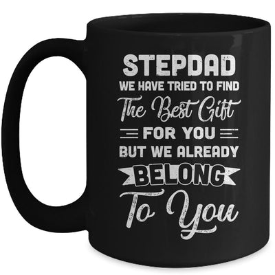 Fathers Day Stepdad From Daughter Son Wife Mug-Coffee Mug-Mug-Black