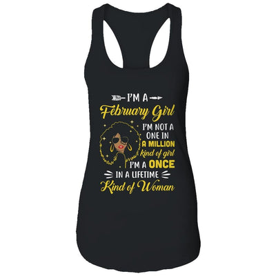 February Birthday Gifts I'm A Queen Black Women Girl-T-Shirt & Tank Top-Women's Ideal Racerback Tank-Black