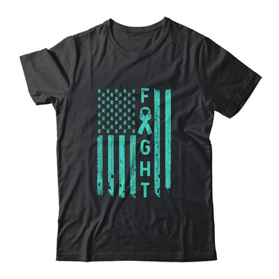 Fight Addiction Recovery Awareness US Flag-T-Shirt & Hoodie-Classic T-Shirt-Black