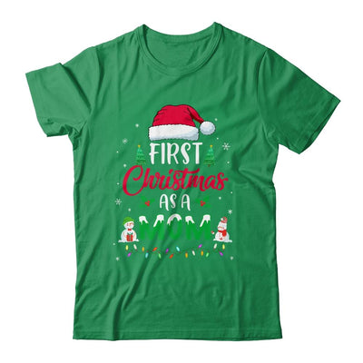 First Christmas As A Mom Funny Christmas Gift New Mommy-T-Shirt & Sweatshirt-Classic T-Shirt-Irish Green