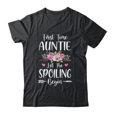 First Time Auntie Let The Spoiling Begin-T-Shirt & Tank Top-Classic T-Shirt-Black
