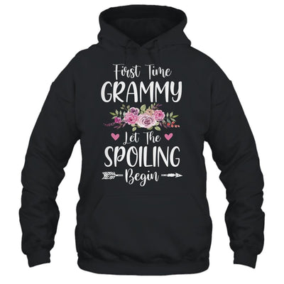 First Time Grammy Let The Spoiling Begin-T-Shirt & Tank Top-Pullover Hoodie-Black