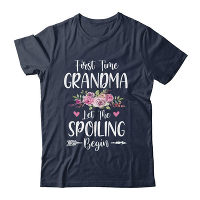 First Time Grandma Let The Spoiling Begin-T-Shirt & Tank Top-Classic T-Shirt-Navy