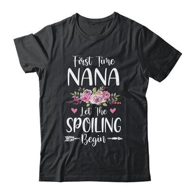 First Time Nana Let The Spoiling Begin-T-Shirt & Tank Top-Classic T-Shirt-Black