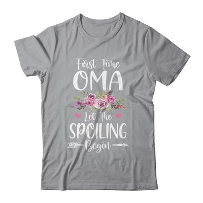 First Time Oma Let The Spoiling Begin-T-Shirt & Tank Top-Classic T-Shirt-Sport Grey