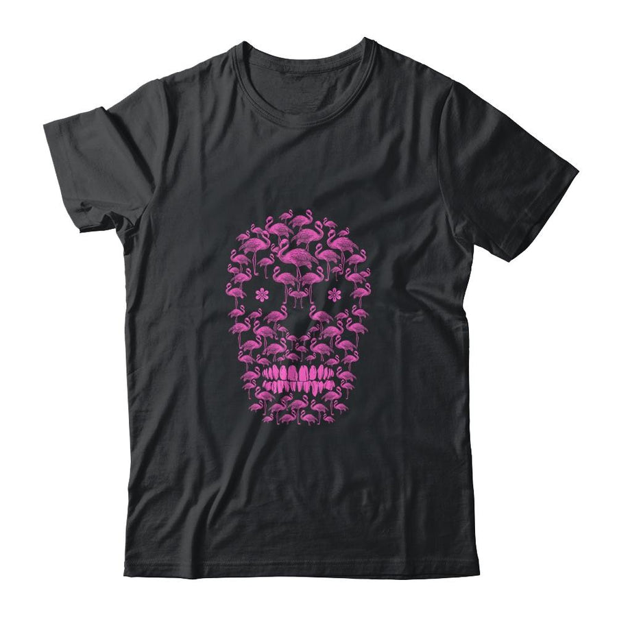 Flamingo Skulls Funny Flamingo Lover Halloween Costume Gifts-T-Shirt & Tank Top-Classic T-Shirt-Black