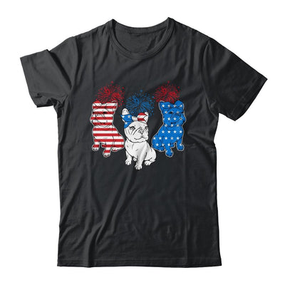 French Bulldog American Flag 4th Of July Independence Day-T-Shirt & Tank Top-Classic T-Shirt-Black