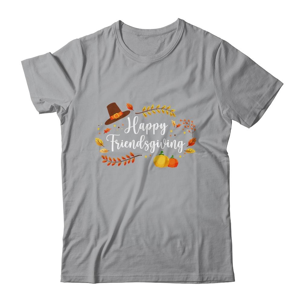 Friendsgiving Happy Thanksgiving Autumn Gift-T-Shirt & Hoodie-Classic T-Shirt-Sport Grey