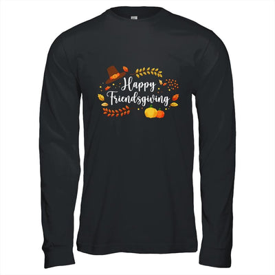 Friendsgiving Happy Thanksgiving Autumn Gift-T-Shirt & Hoodie-Long Sleeve T-Shirt-Black