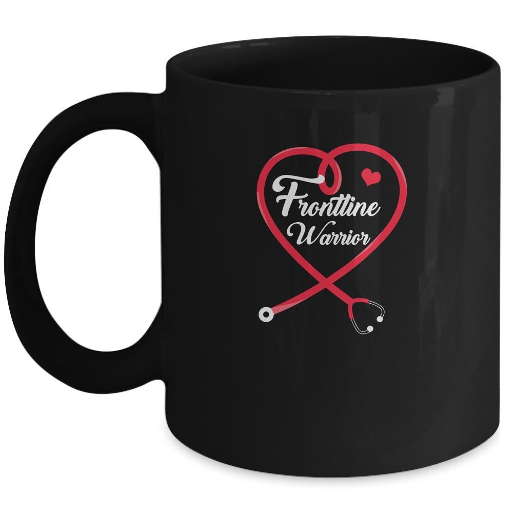 Frontline Warrior Nurse CNA Healthcare Worker Gift Mug