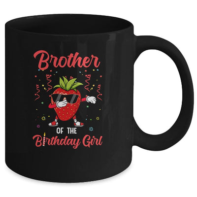 Fruit Lovers Brother of the Birthday Girl Strawberry Mug-Coffee Mug-