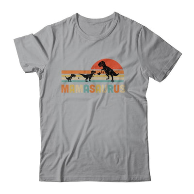 Fun Mamasaurus T-Rex Dinosaurs For Mom Mother's Day-T-Shirt & Tank Top-Classic T-Shirt-Sport Grey