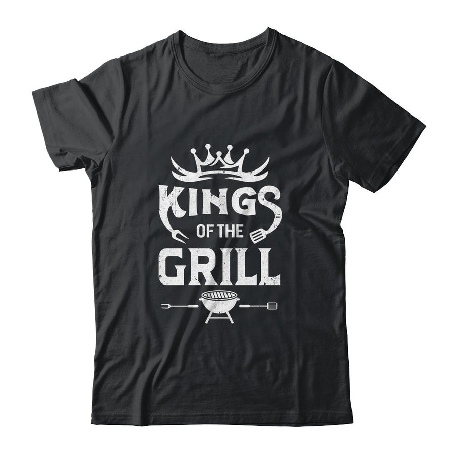 Funny BBQ Mens Chef Gift For Him King Of The Grill-T-Shirt & Hoodie-Classic T-Shirt-Black