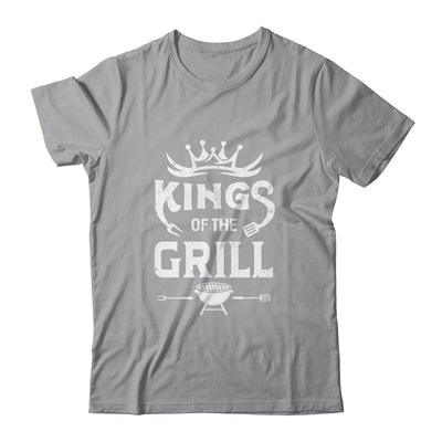 Funny BBQ Mens Chef Gift For Him King Of The Grill-T-Shirt & Hoodie-Classic T-Shirt-Sport Grey
