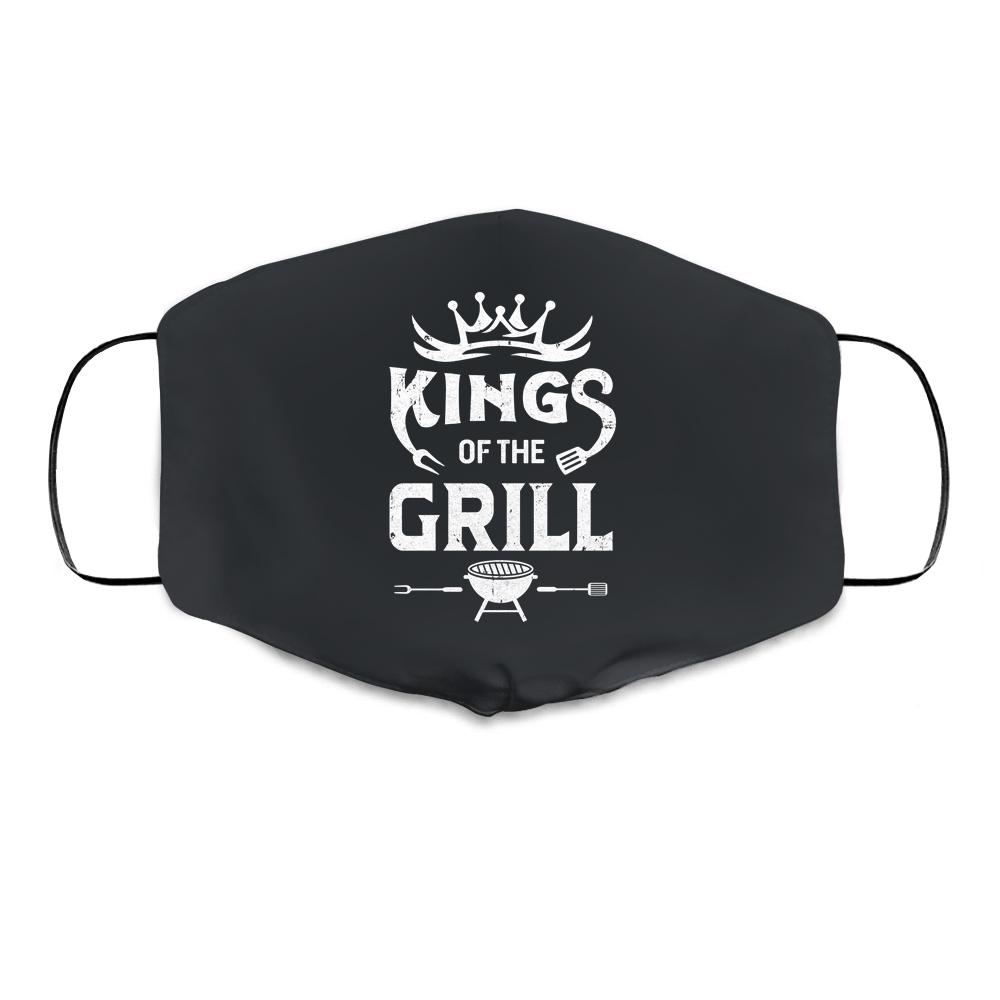 Funny BBQ Mens Chef Gift For Him King Of The Grill Cloth Face Mask