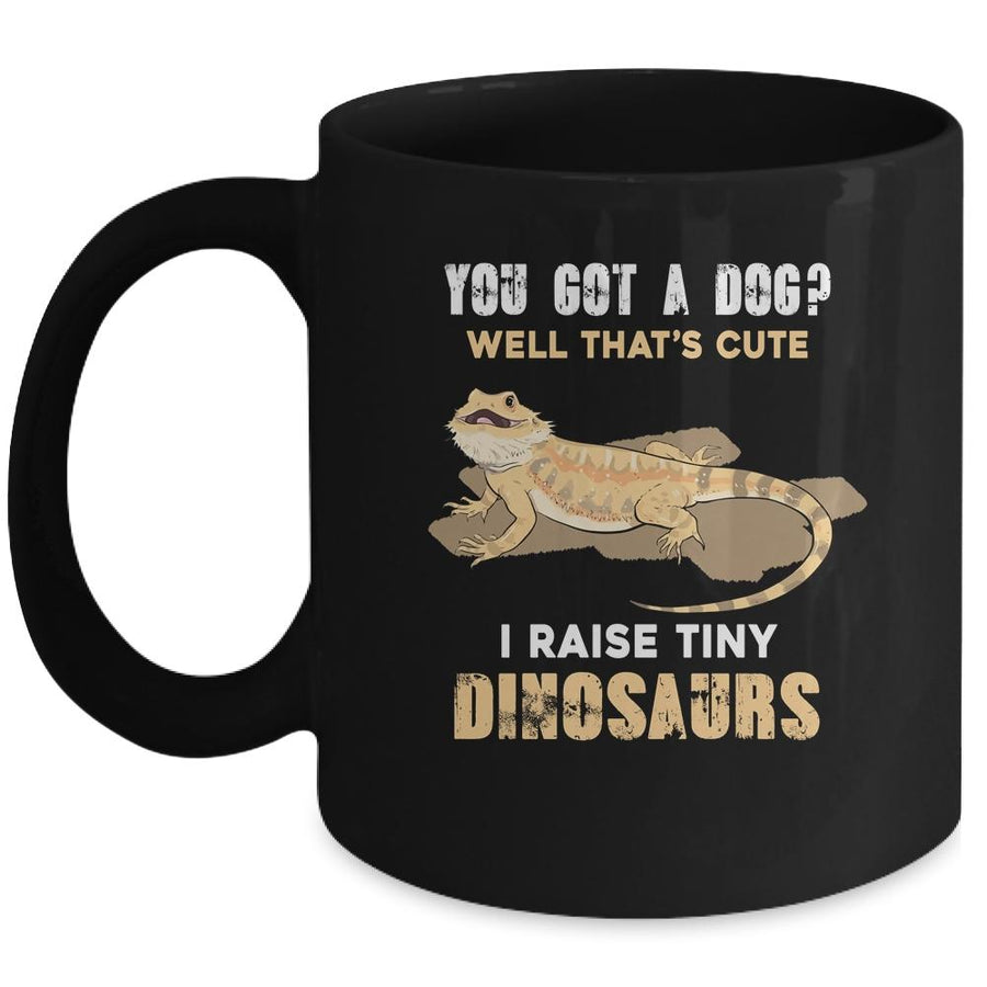 Funny Bearded Dragon Pet Lizard Lover Gift Mug-Coffee Mug-Mug-Black
