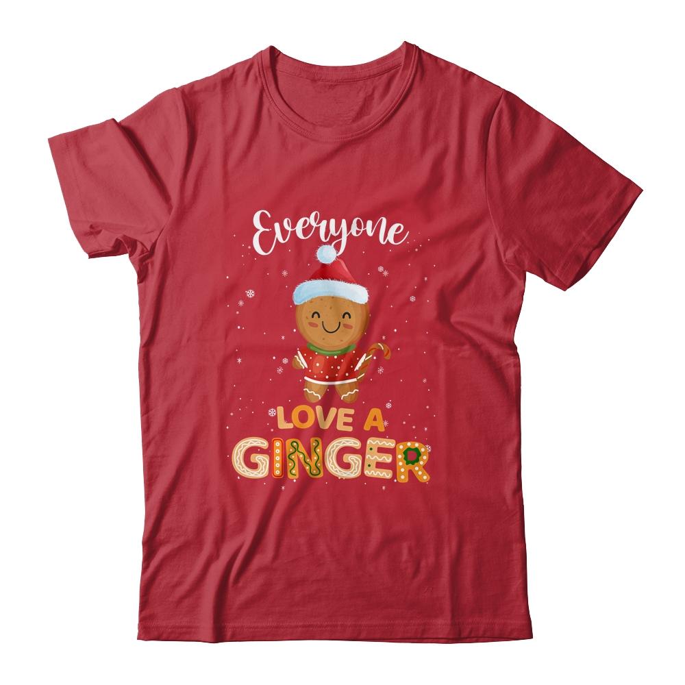 Funny Christmas Everyone Loves A Ginger-T-Shirt & Sweatshirt-Classic T-Shirt-Red