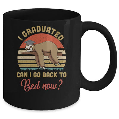 Funny Class Of 2021 Sloth Graduation Can I Go Back To Bed Mug-Coffee Mug-
