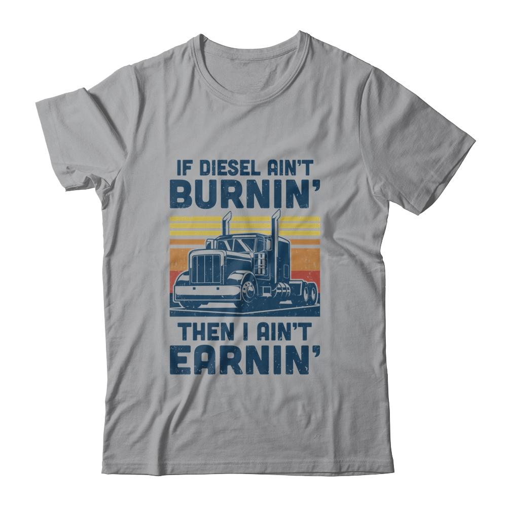 Funny Diesel Trucker Big Semi-Trailer Truck Driver Gift-T-Shirt & Hoodie-Classic T-Shirt-Sport Grey